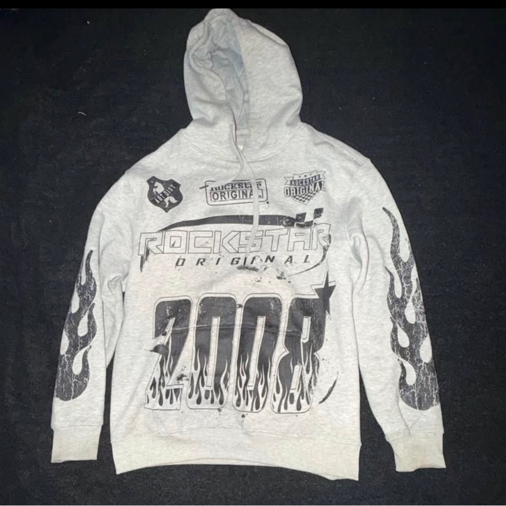 Rockstar Original Gray Hoodie for Men